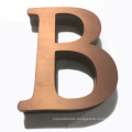 Factory Supply Solid Brass Vintage Electronic Logo Signage 3D Stainless Steel Letter Sign